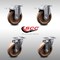 Service Caster 5 Inch SS High Temp Glass Filled Nylon Top Plate Caster Total Lock Brakes, 2PK SCC-SSTTL20S514-GFNSHT-2-S-2 - alternate 5